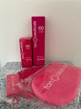 TanCeuticals CC Color + Correct Self Tanning Set — Pink
